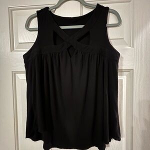 Cato Black Crisscross Tank Top